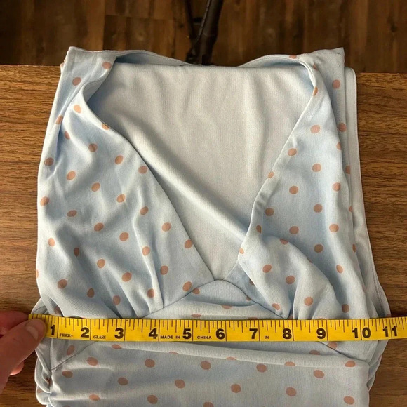 ❤️ Zara Women's Blue and Brown Dress XS - Picture 6 of 10